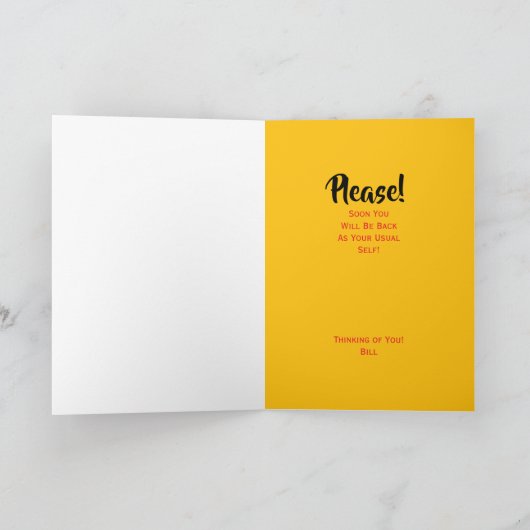 Gut, bitte! Ostrich Face bekommt gute Karte (Innenseite)