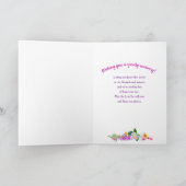 Gut, Blume im Fenster Karte (Innenseite)