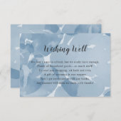 Gut Brautparty wünschen | Blaue Wasserfarbe Einladung (Vorne/Hinten)