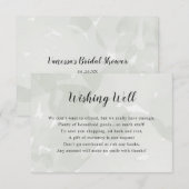 Gut Brautparty wünschen | Salbeiwasser Einladung (Vorne/Hinten)