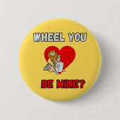 GUT! Button Caveman - Wheel Sie meins? (Vorderseite)