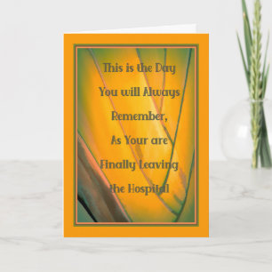 Gut Card, COVID-19 Tag Verlassend Krankenhaus Karte