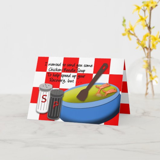 GUT - CHICKEN SOUP - SPASS KARTE (Gelbe Blume)