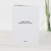 GUT DANG BELATED BIRTHDAY CARD DANKESKARTE (Rückseite)