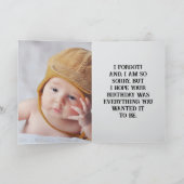 GUT DANG BELATED BIRTHDAY CARD DANKESKARTE (Innenseite)