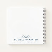 Gut designtes Notebook Notizblock (Rückseite)