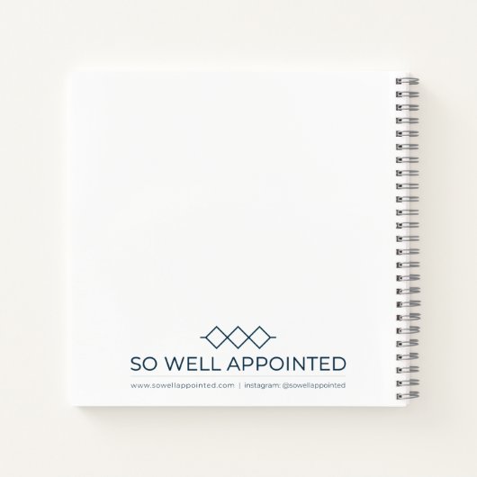 Gut designtes Notebook Notizblock (Rückseite)