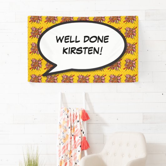 GUT DONE Fun Modernes Retro Comic Book Banner (Insitu)