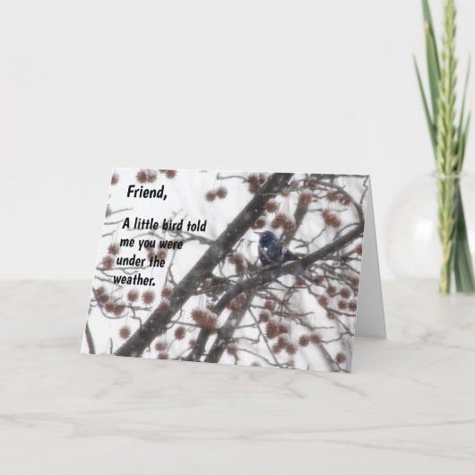 Gut, ein kleiner Vogel sagte mir, du wärest unter Karte (Vorderseite)