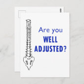 gut eingestellt postkarte (Vorne/Hinten)