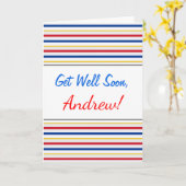 Gut + Eishockeyarena - Inspirierte Streifen Karte (Gelbe Blume)