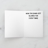 Gut - Entschuldige, dass du krank bist und von der Karte (Innenseite)