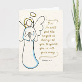 Gut, er wird seine Engel für dich verantwortlich m Karte (Vorderseite)