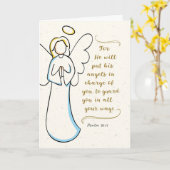 Gut, er wird seine Engel für dich verantwortlich m Karte (Gelbe Blume)