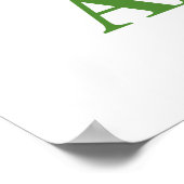 Gut essen und Übung sind meine Gesundheitsfürsorge Poster (Ecke)