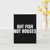 Gut Fish, Not Houses Coastal Conservation  Karte (Gelbe Blume)