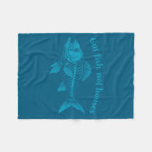 Gut Fish Not Houses, Coastal Conservation Ocean Lo Fleecedecke (Vorderseite (Horizontal))