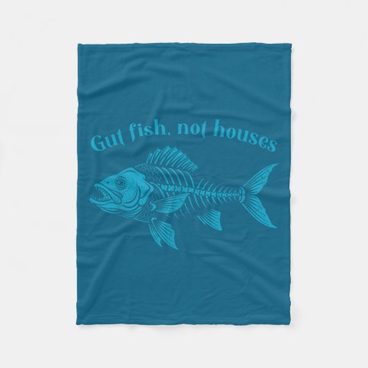 Gut Fish Not Houses, Coastal Conservation Ocean Lo Fleecedecke (Vorderseite)