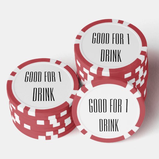 Gut für einen Drink Pokerchips (Stapel)