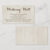 Gut für Hochzeitsfeiern - rustikal Begleitkarte (Vorne/Hinten)