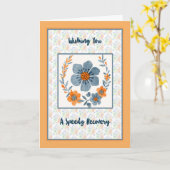 Gut für Jemand Gefühl sehr krank Karte (Gelbe Blume)