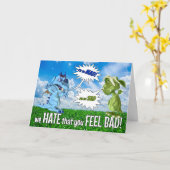 Gut für Kinder und traurige Drachen Karte (Gelbe Blume)