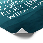 Gut für Liebe und Unterstützung - Ärztebüro Poster (Ecke)