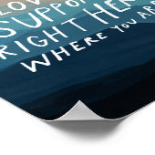 Gut für Liebe und Unterstützung - Therapiebüro Poster (Ecke)