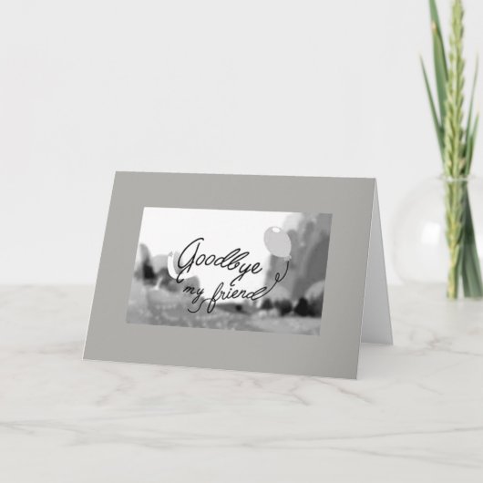 **GUT FÜR MEINE FREUNDE** WÜNSCHEN SIE DAS BESTE KARTE (Vorderseite)