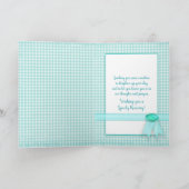 Gut, Garden-Blume auf Gingham Karte (Innenseite)