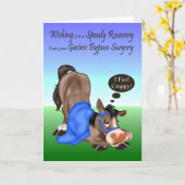 Gut, Gastric Bypass Operation Grußkarte Karte (Gelbe Blume)