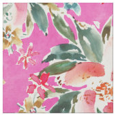 GUT GEBRAGTES Rosa Floral Stoff (Nahaufnahme)