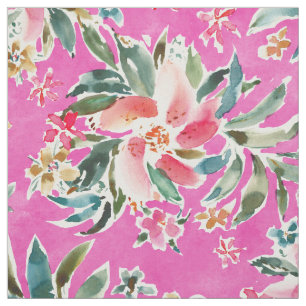 GUT GEBRAGTES Rosa Floral Stoff