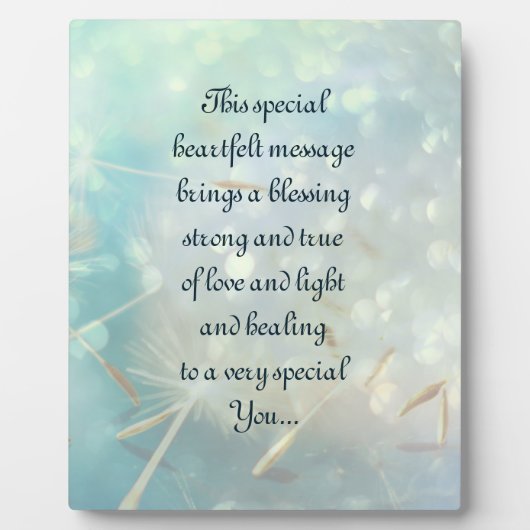 Gut Gedicht holen Fotoplatte (Vorderseite)