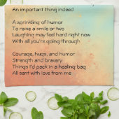 Gut Gedicht holen Geschirrtuch (Gefaltet)