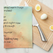 Gut Gedicht holen Geschirrtuch (Viertel Falte)