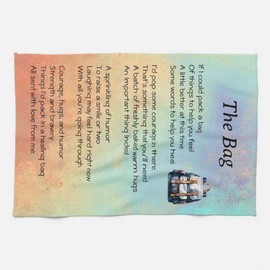 Gut Gedicht holen Geschirrtuch (Horizontal)