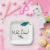 Gut gefertigter Abschluss Gold Confetti mit Aquama Pappteller (Party)