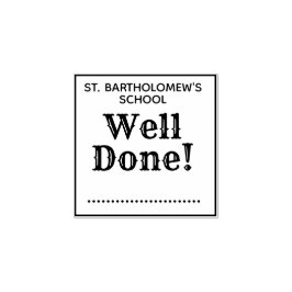 Gut gefertigter Schullehrer markiert Hausaufgaben Gummistempel