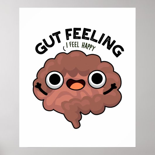 Gut Gefühl Funny Anatomy Intestine Puppe Poster (Vorne)