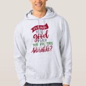 Gut gegen Adorable - Funny Christmas Holiday Hoodie (Vorderseite)