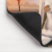 Gut gegen schlechte Goth Göttin Mousepad (Ecke)