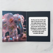 Gut geklappte Grußkarte Karte (Innenseite)