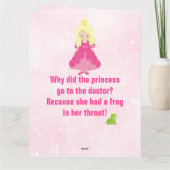 Gut geklappte Grußkarte Karte (Rückseite)