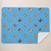 Gut gekleidete Katzen, die Paw Prints auf dem Wass Sherpadecke (Vorderseite (Horizontal))