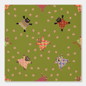 Gut gekleidete Katzen, die Paw Prints im Gras hers Tapete (Vorderseite)