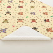 Gut gekleidete Katzen mit Funky Plushies Sherpadecke (3/4)