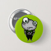 Gut gekleidetes Monster Button (Vorne & Hinten)