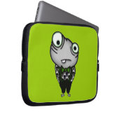 Gut gekleidetes Monster Laptopschutzhülle (Vorne Rechts)