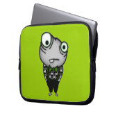 Gut gekleidetes Monster Laptopschutzhülle (Vorderseite Links)